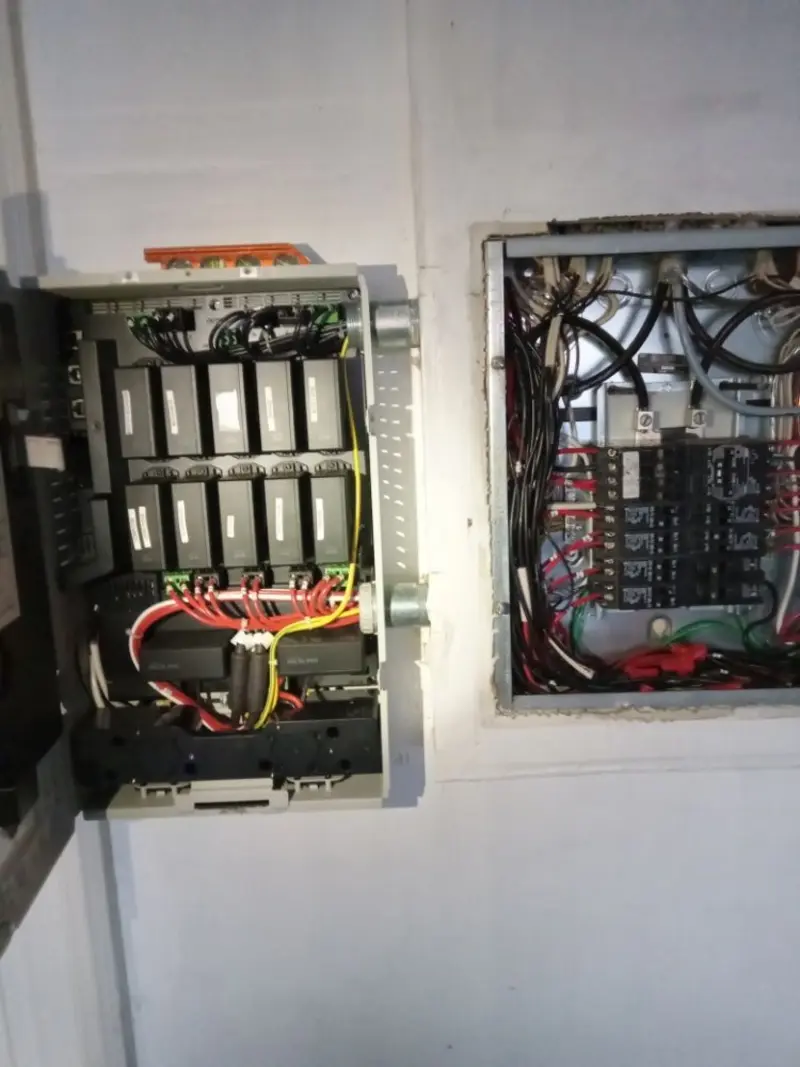 Electrical panel upgrade completed for Security Camera Wiring in Ione